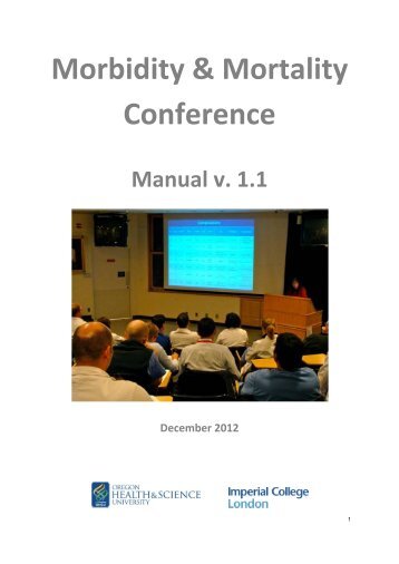 M&M Conference Manual - Imperial College Faculty of Medicine ...