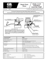 PE20D Repair - Gardner Bender