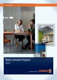 Retail Luminaire Program 2012 - Osram