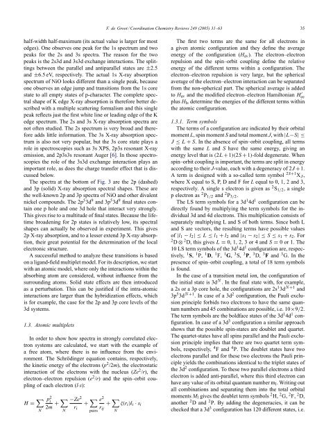 Multiplet Effects in X-ray Absorption - Inorganic Chemistry and ...