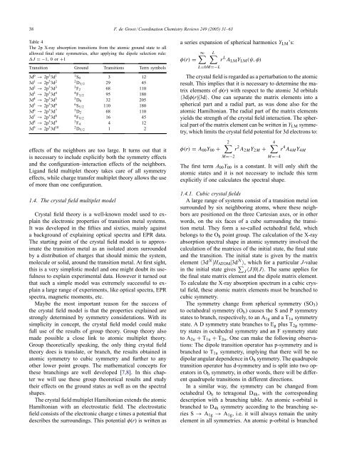 Multiplet Effects in X-ray Absorption - Inorganic Chemistry and ...