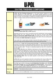 334 FINE FINISHING COMPOUND - U-Pol