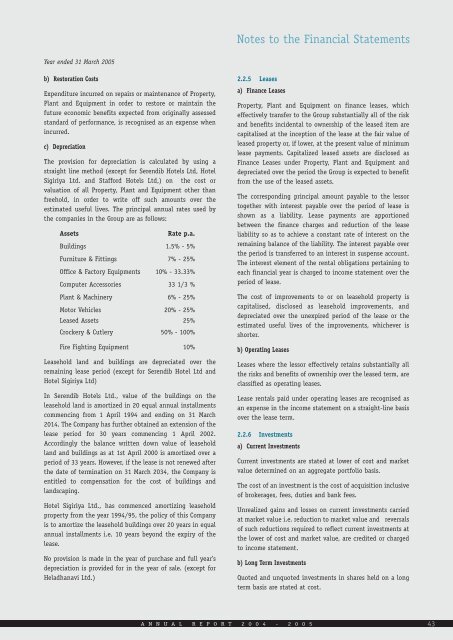 Annual report for 2004/05 - Hemas Holdings, Ltd