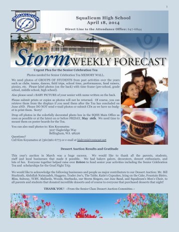 Storm Forecast - Squalicum High School