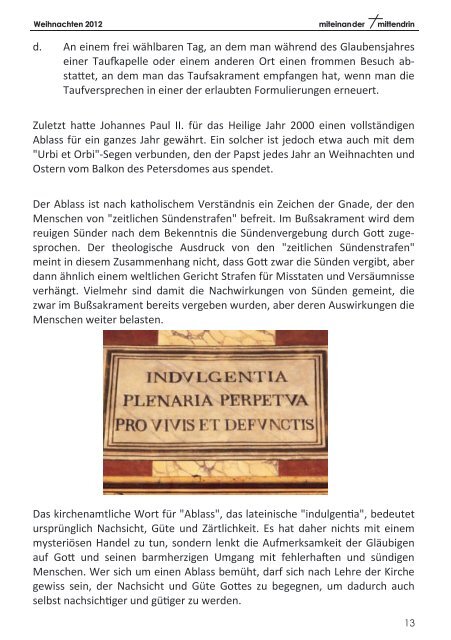 Pfarrbrief der Katholischen Kirche in Wesseling - Katholische Kirche ...