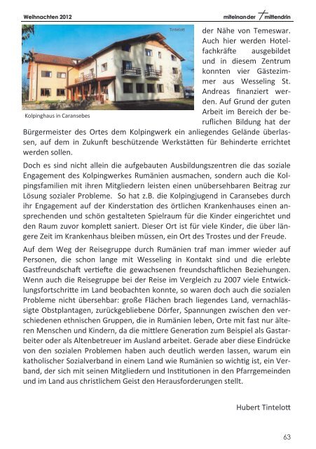 Pfarrbrief der Katholischen Kirche in Wesseling - Katholische Kirche ...