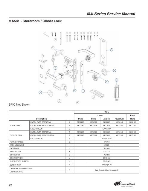 Falcon MA Series Service Manual - Access Hardware Supply