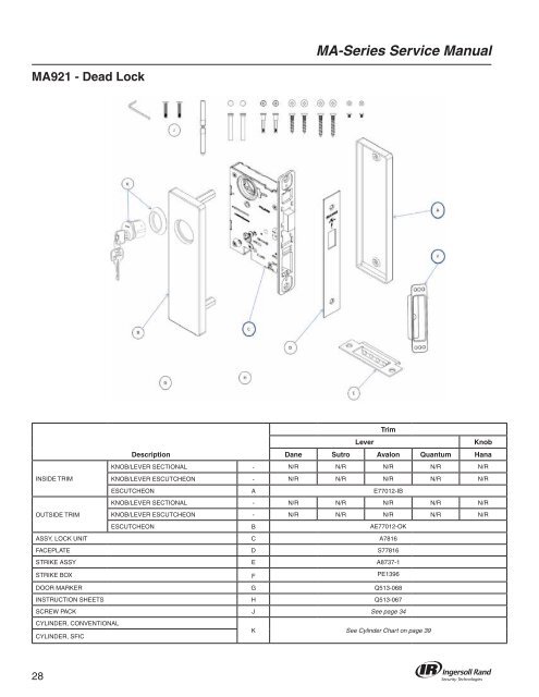 Falcon MA Series Service Manual - Access Hardware Supply