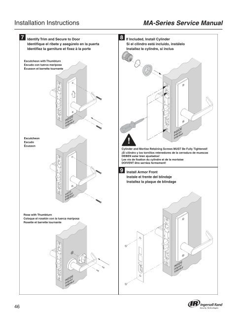 Falcon MA Series Service Manual - Access Hardware Supply