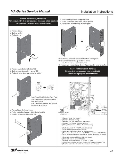 Falcon MA Series Service Manual - Access Hardware Supply