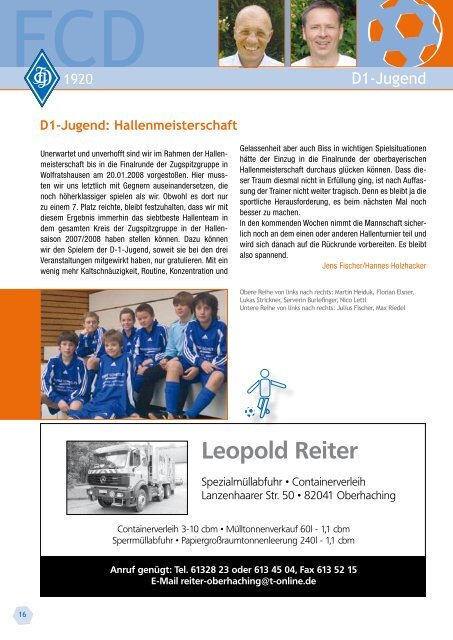 Einladung zur - FC Deisenhofen