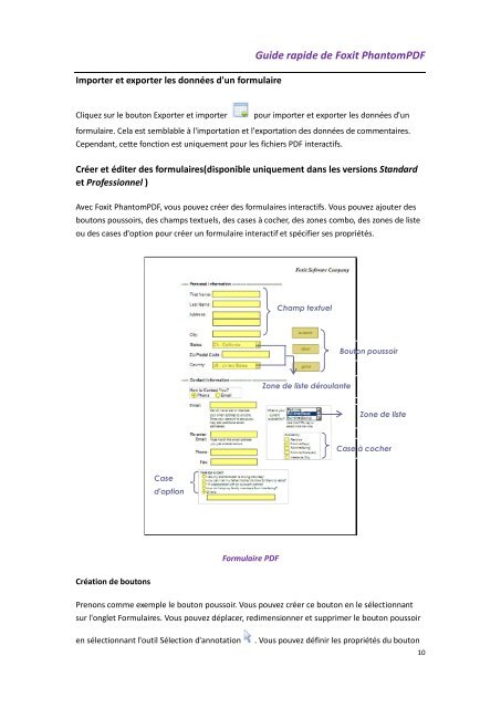 Guide rapide de Foxit PhantomPDF