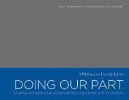 JPMorgan Chase & Co. 2011 Corporate Responsibility Report