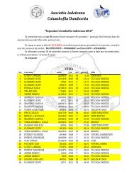 Top 50 porumbei judetul Dambovita