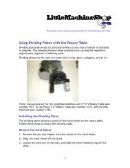 Metric Tap & Clearance Drill Sizes - Little Machine Shop