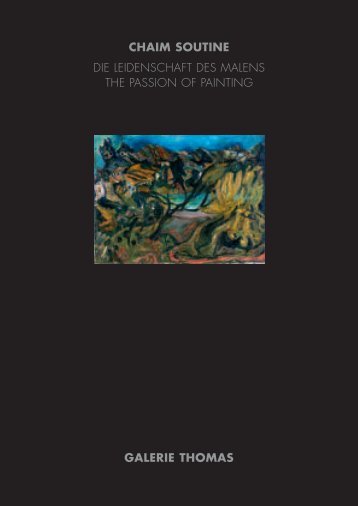 CHAIM SOUTINE GALERIE THOMAS DIE LEIDENSCHAFT DES ...