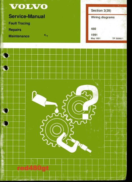 Wiring Diagram -/1991 - VOLVO 4 LIFE . ORG | Volvo 480 Wiring Diagram | | Yumpu