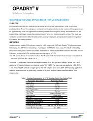 Maximizing the Gloss of PVA-Based Film Coating Systems - Colorcon