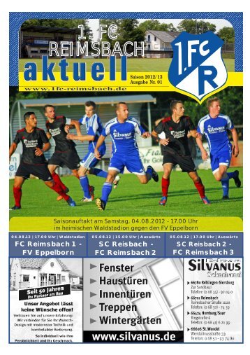 Tel (0 68 61) 7 56 83 Fax (0 68 61) - 1. FC Reimsbach