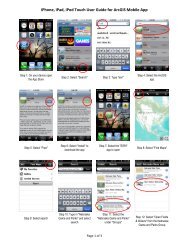 iPhone, iPad, iPod Touch User Guide for ArcGIS Mobile App