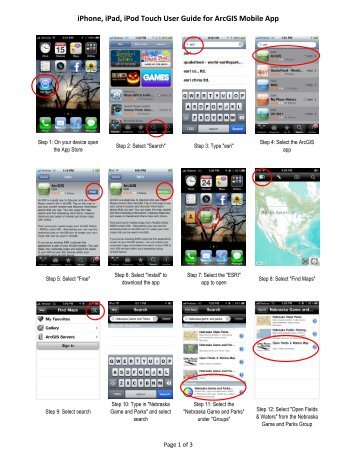 iPhone, iPad, iPod Touch User Guide for ArcGIS Mobile App