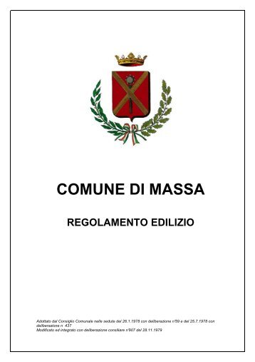 comune di massa regolamento edilizio