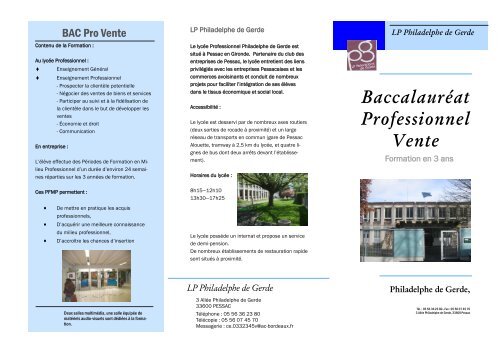 BAC Pro Vente