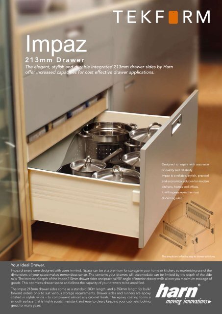 Harn IMPAZ 213mm Drawer - Tekform