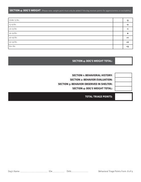 Match-Up II Manual - Center for Shelter Dogs