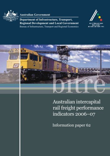 Australian intercapital rail freight performance indicators 2006â07