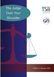 Judge Over Your Shoulder - Treasury Solicitor's Department
