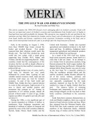 on the jordanian economy - GLORIA Center