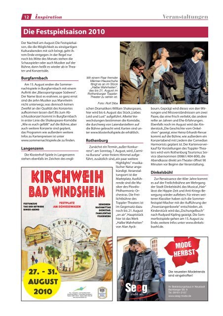 Magazin für - Magazin Inspiration - Bad  Windsheim