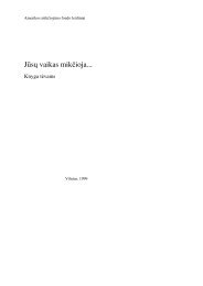 JÅ«sÅ³ vaikas mikÄioja... - Jaunimo psichologinÄs paramos centras