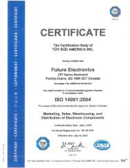 ISO 14001:2004 Certificate, Global - Future Electronics