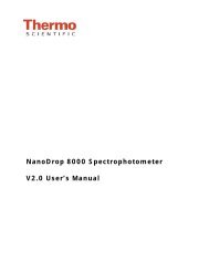 NanoDrop 8000 Spectrophotometer V2.0 User's Manual