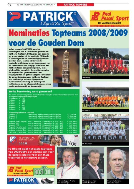 seizoen 2008/2009 nummer 7 - Rondom Voetbal