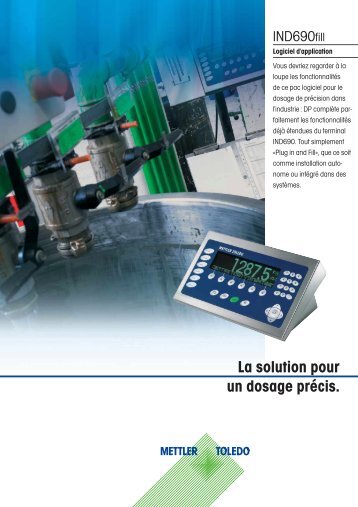 La solution pour un dosage prÃ©cis. - METTLER TOLEDO