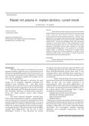 Platelet rich plasma in implant dentistry - current trends