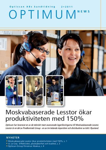 Moskvabaserade Lesstor Ã¶kar produktiviteten med 150% - Optiscan