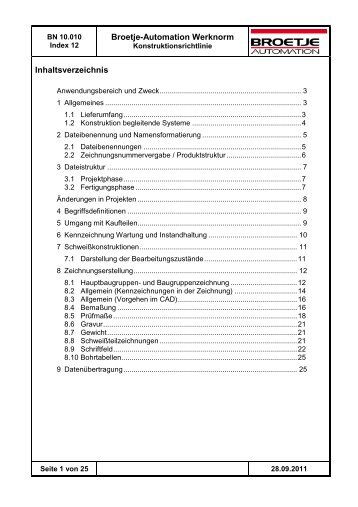 BN10.010-12 Konstruktionsrichtlinie - Broetje-Automation