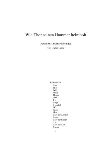 Wie Thor seinen Hammer heimholt