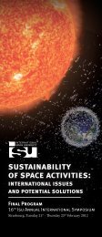 sustainability of space activities: - Infoespacial