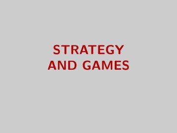 STRATEGY AND GAMES - Luiscabral.net