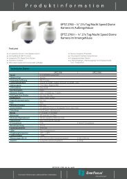 EPTZ 2700 – ¼” 27x Tag/Nacht Speed Dome Kamera im - EverFocus