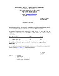 Tender Notice for procurement of laser printer - Orissa Electricity ...