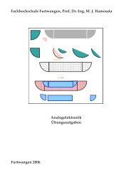 Fachhochschule Furtwangen, Prof. Dr.-Ing. M. J. Hamouda 000000 ...