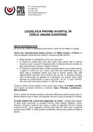 legislaţia privind avortul în ţările uniunii europene - Asociația Pro-vita