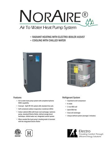 Air To Water Heat Pump System - Electro Industries