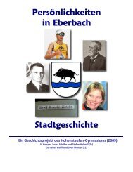 Persönlichkeiten in Eberbach Stadtgeschichte Ein Geschichtsprojekt ...